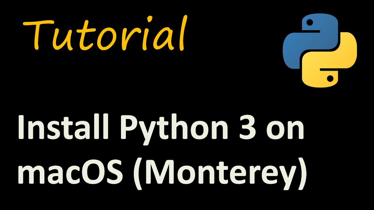 Install Python 3 on macOS (Monterey 12.5) - YouTube Install Python 3 On Macos (Monterey 12.5) - Youtube