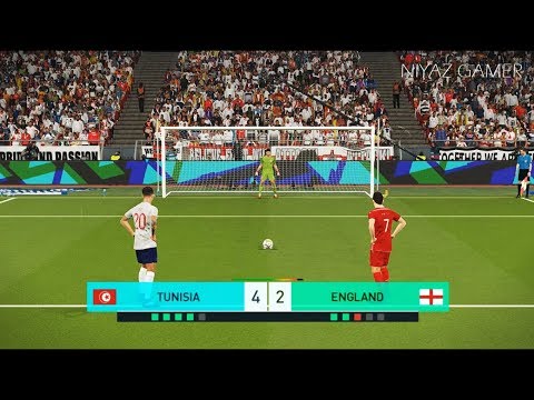 TUNISIA vs ENGLAND | Penalty Shootout | PES 2018 Gameplay PC