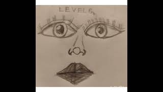 Face level 1-7 😎#face #level #drawing