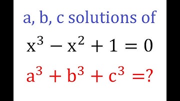Novel Approach for Finding the Sum of Cubes of Solutions to Cubic Equation x^3-x^2+1=0