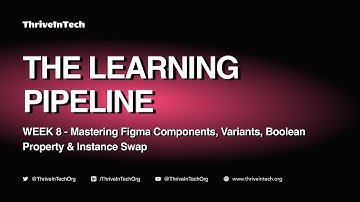 Mastering Figma Components Variants Boolean Property & Instance Swap | The Learning Pipeline -Week 8