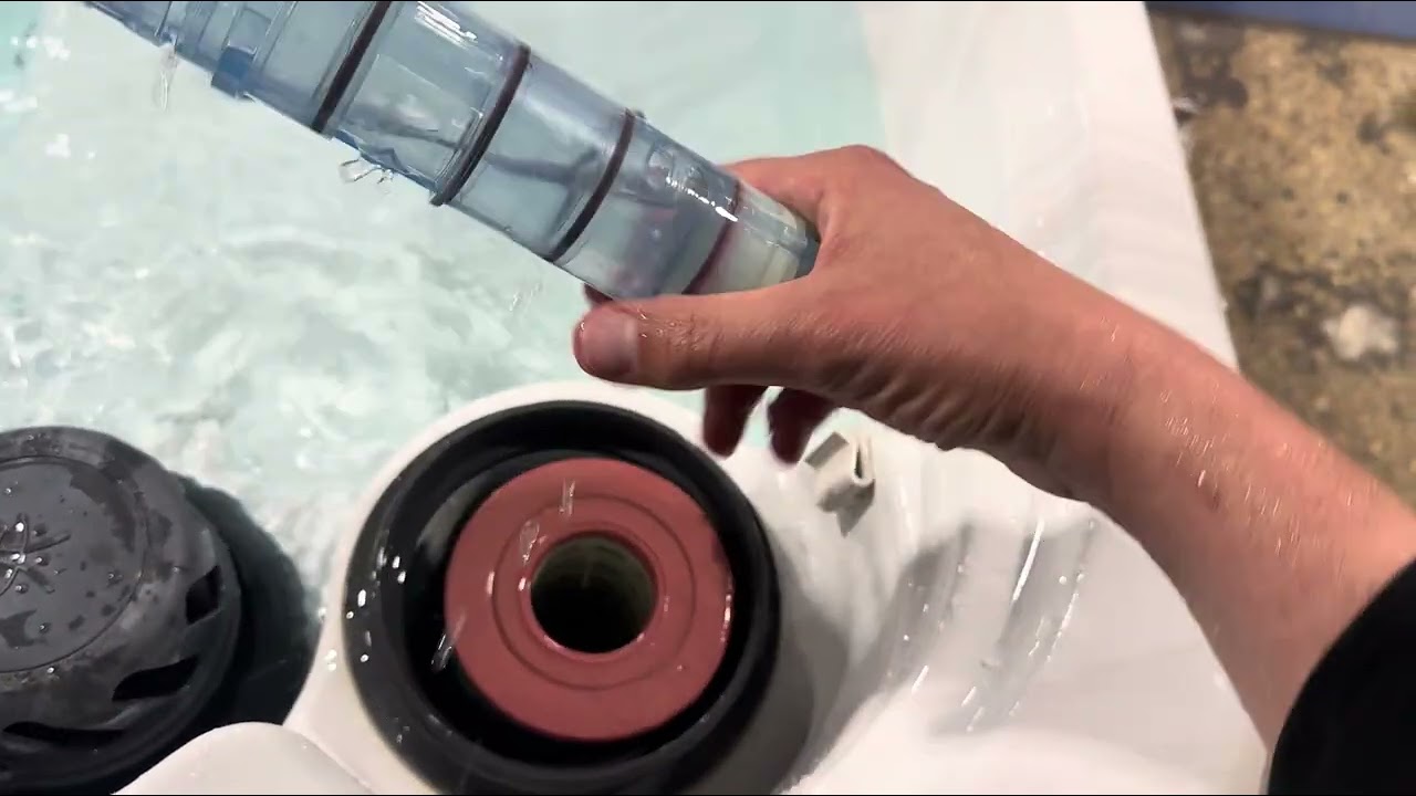 Hydropool Self-Cleaning Hot Tub Filter Disassembly and Maintenance 