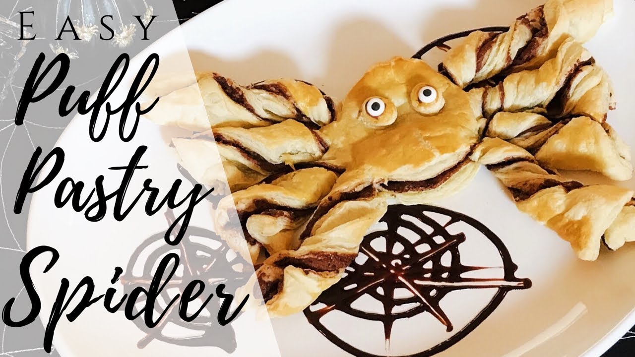 PUFF PASTRY NUTELLA SPIDER HALLOWEEN SPIDER TREAT YouTube