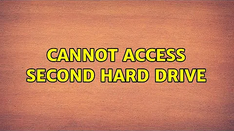 Ubuntu: Cannot access second hard drive