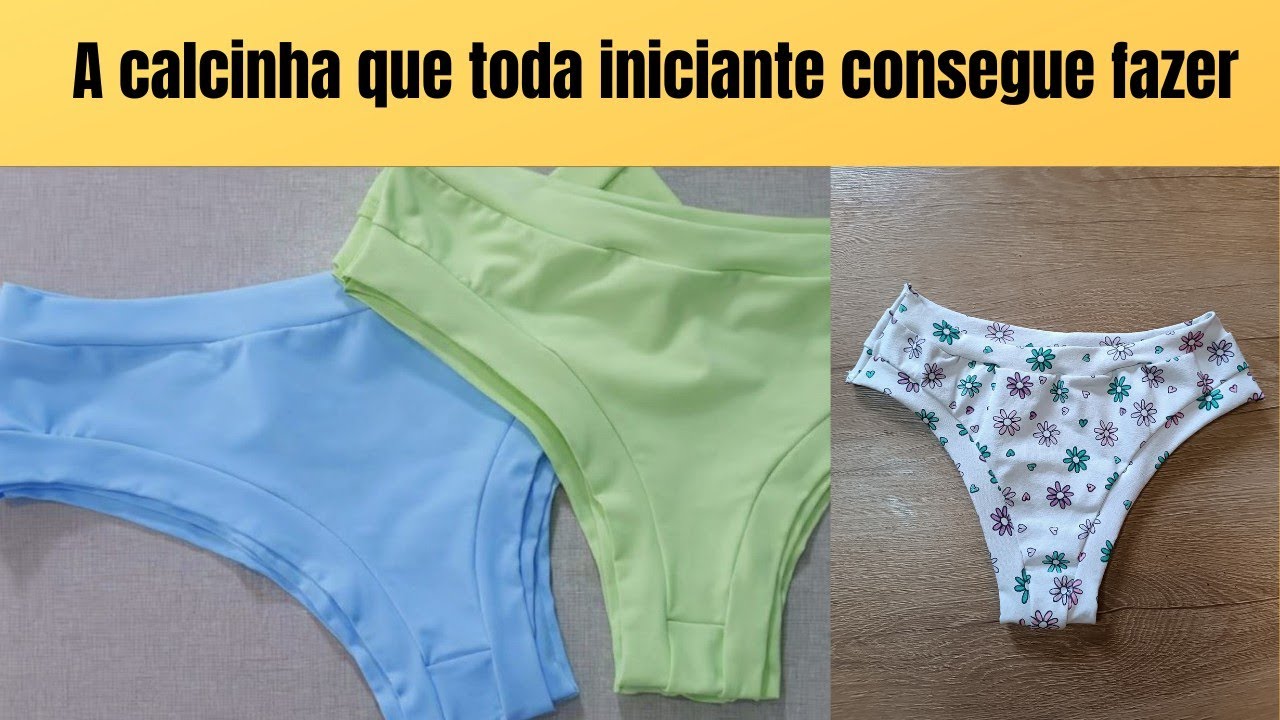 A calcinha que toda INICIANTE a consegue fazer- Feita só na overloque 🌸