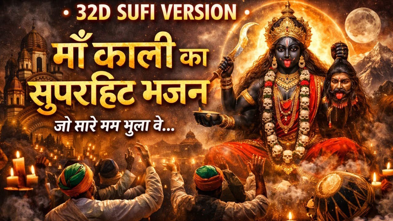 उस कलकत्ते वाली की गोद में | 32D Sufi Maa Kali Bhajan | जो सारे दुख हर ले | Reena bhagti mandala