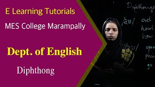Dept. of English│Diphthong│E Learning Tutorials│MES Marampally