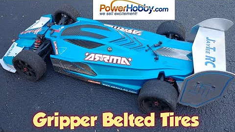 Powerhobby Gripper Belted Mounted Tires Parking Lot Test