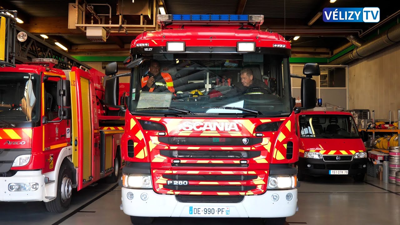Soldats du feu au centre de secours de Vélizy