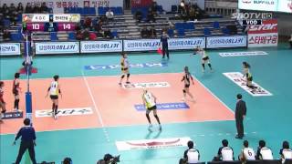 KGC (2) - Hyundai Hillstate (3) - Yeliz Basa 40 Points, KOVO 2013-2014, ๋ฐ์ค, ์๋ฆฌ์ฆ ๋ฐ์ค