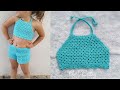 Top Cropped de Croche Infantil - Conjunto - Profª Fernanda Reis