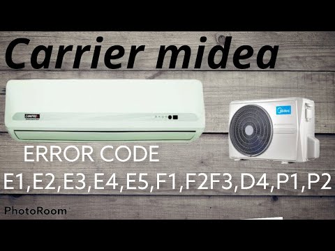 Carier midea inventor error code E1 E2 E3 for all error code