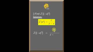 📘 Z-Transform of (−𝑎) ^𝑛 Explained in 60 Seconds! 🔥 #Shorts #dsp #engineeringmath #mathtutorial