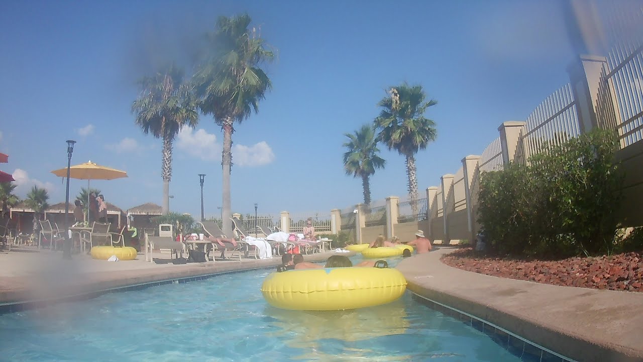 LAZY RIVER POOL AREA REVIEW HOLLYWOOD HOTEL BAY SAINT LOUIS MS - YouTube