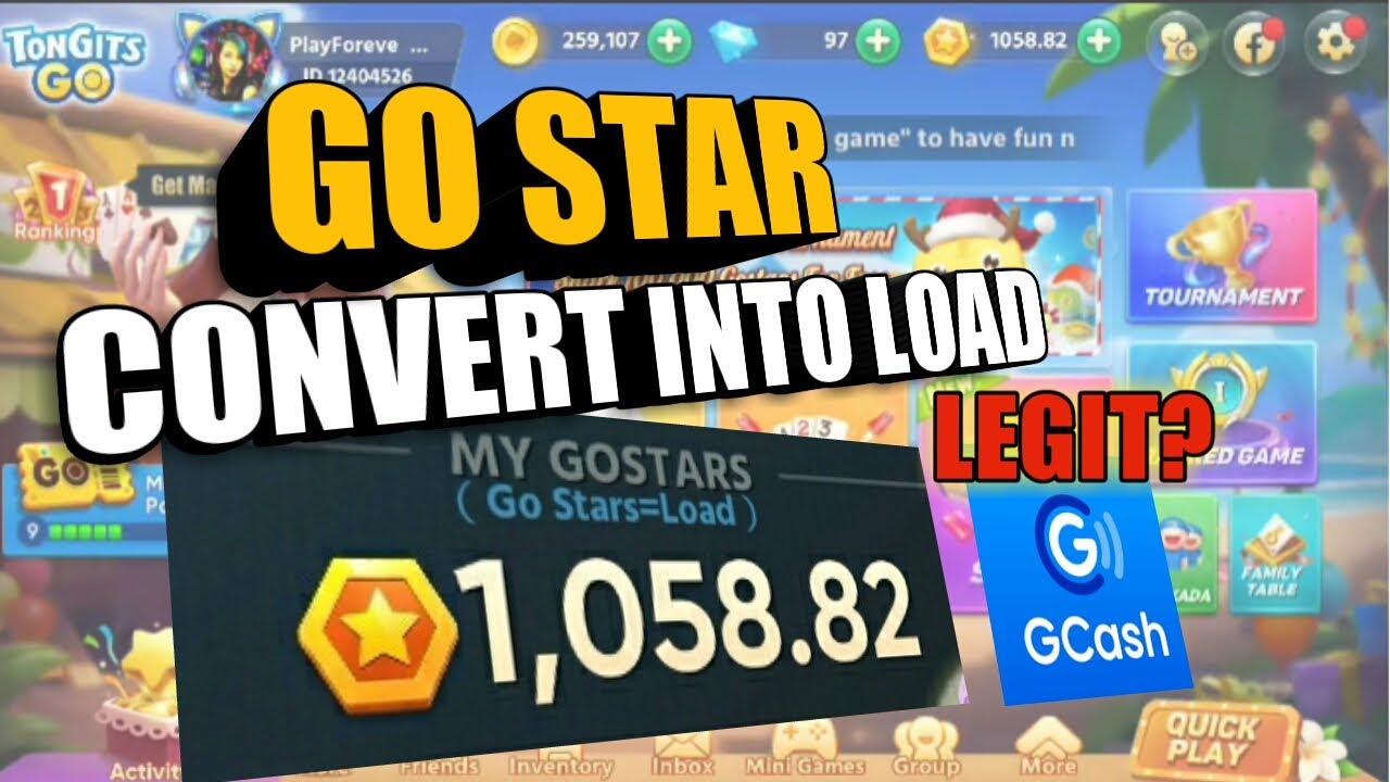 TONGITS GO Redeem Go Star into LOAD,SODEXXO PASS and GIFTS Tutorial