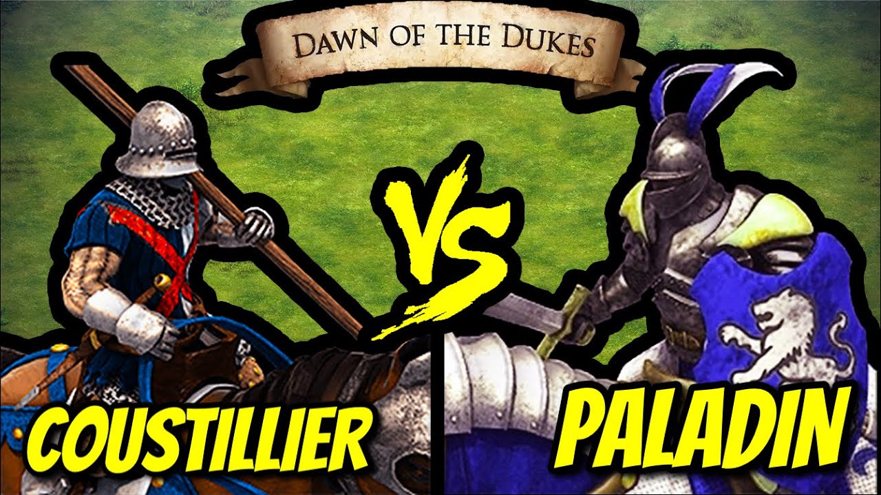 200 Elite Coustilliers vs 163 Paladins (Total Resources) | AoE II: Definitive Edition