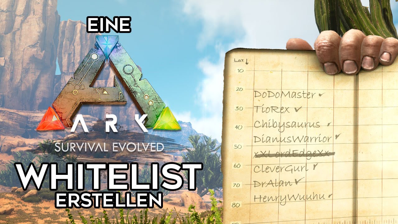 ARK Whitelist erstellen 🦖 Nitrado Tutorial YouTube
