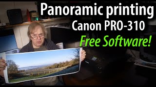 Panoramic photo printing with the Canon PRO-310. A wide panoramic landscape print, using Canon PPL
