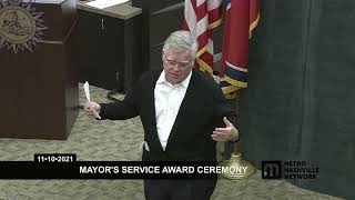 11/10/21 Mayor's Service Awards, Afternoon Session