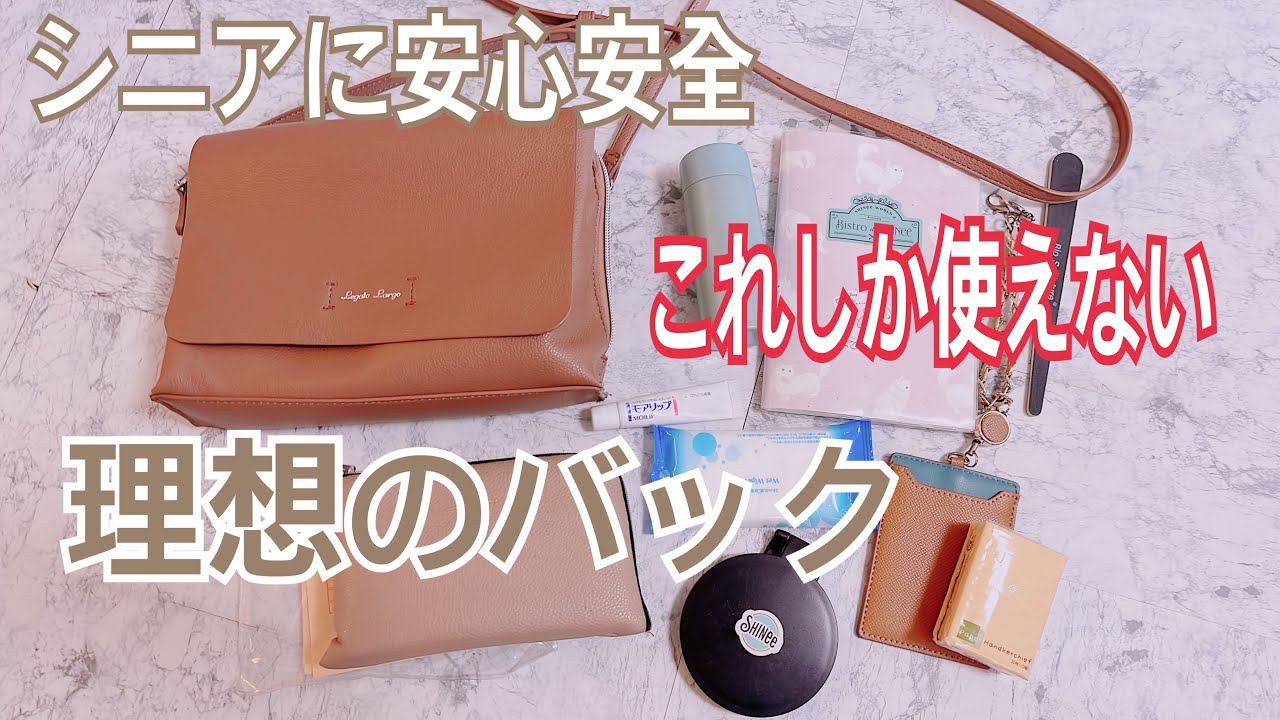 お財布バック　バックの中身　シニアバック　アラカン　60代vlog 熟年離婚