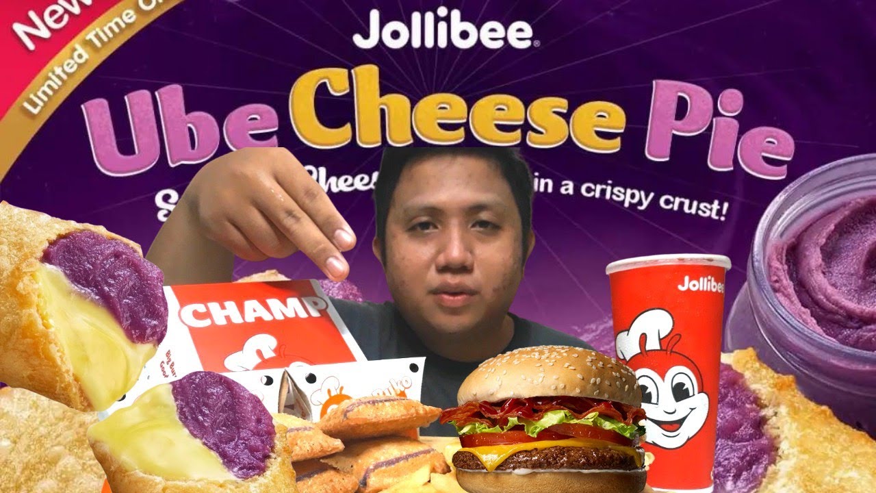 jollibee limited edition ube cheese pie, jollibee mukbang, ube chesse pie.....