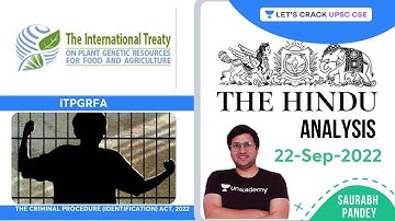 The Hindu Editorial Analysis | 22nd Sep 2022 | Saurabh Pandey | Let