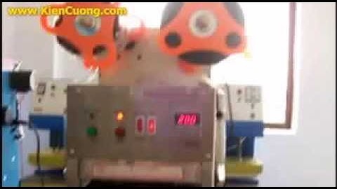 Máy dán miệng ly, miệng cốc tự động - kiencuong.com