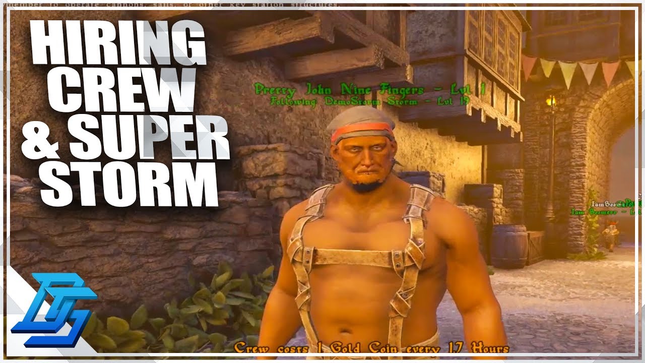 HIRING CREW,SPENDING GOLD, SUPER STORM ATTACKS US! - Atlas Gameplay Part 13