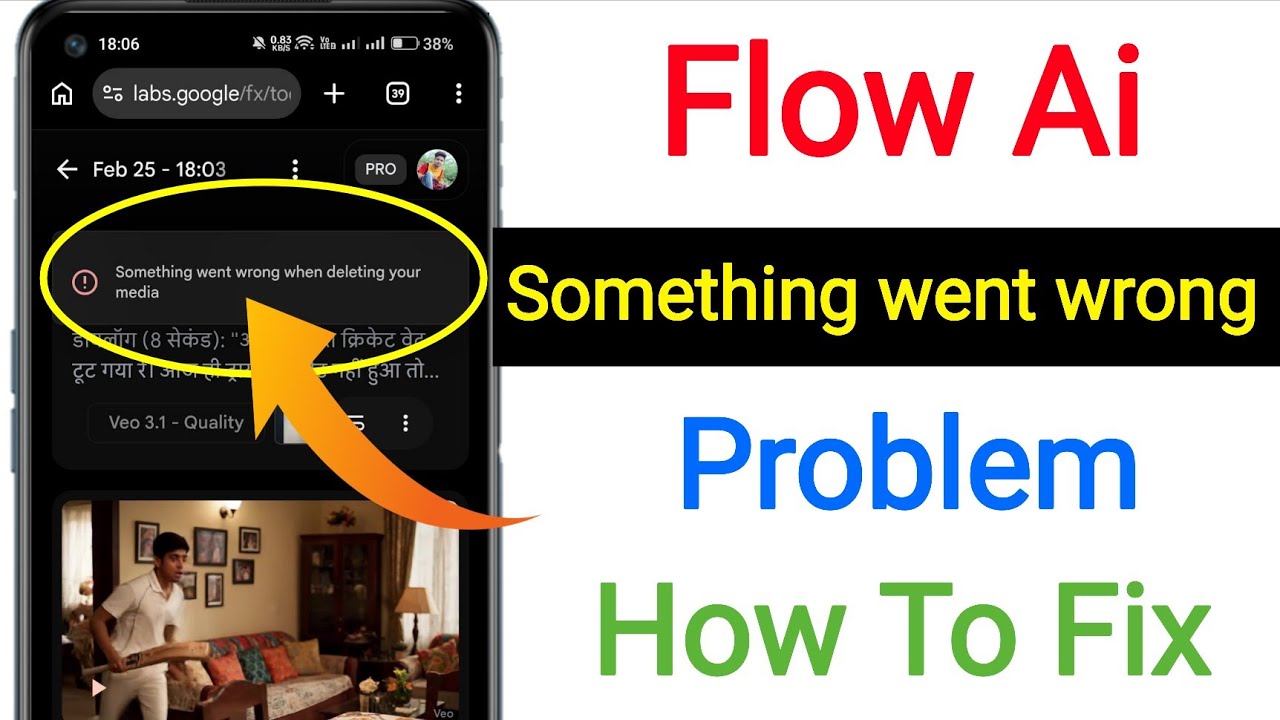Google Labs Flow Ai "something went wrong issue" fix - YouTube
