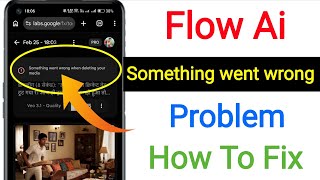 Google Labs Flow Ai "something went wrong issue" fix Profile