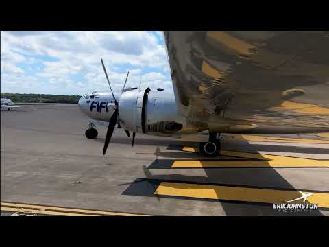B-29 FIFI Taxi & Engine Run Up