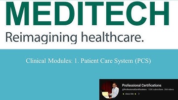 | MEDITECH | Patient Care System (PCS) |