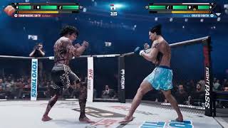 Tommy McMillen Career UFC6 BullyBuild. He uninstalled 👌🔥😵‍💫.  #ufc6 #ufc6gameplay #americangangster 