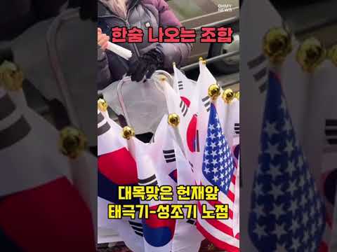 [실시간] 헌재앞 태극기-<strong>성조기</strong> 노점
