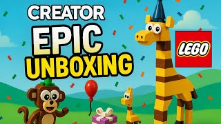 LEGO POLYBAG CREATOR BIRTHDAY PARTY ANIMALS 30689 #Monkey #giraffe #lego