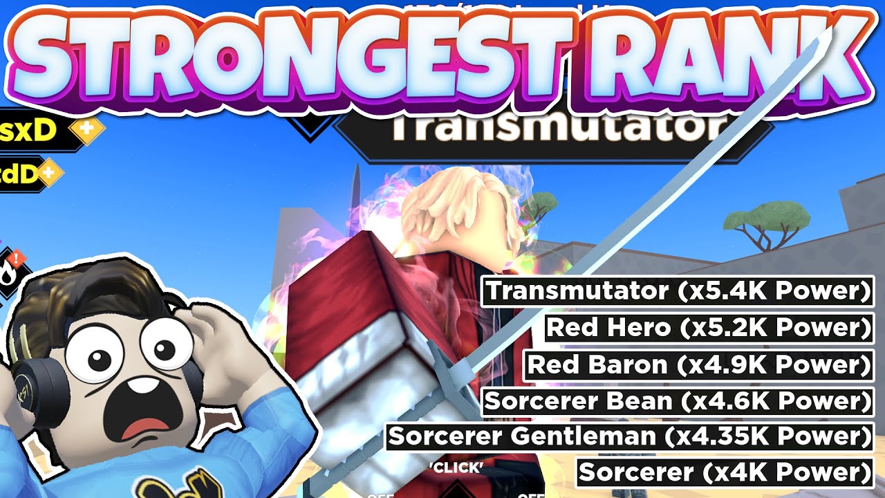 How to get the Strongest Rank in Anime Evolution Simulator Update 11 - Transmutator Rank