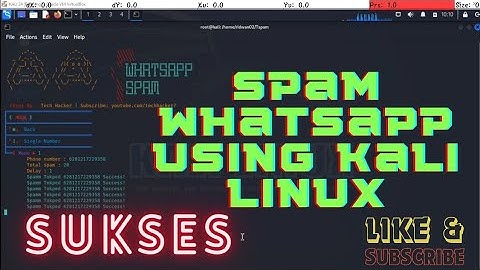 Send Spoof WhatsApp SMS using Kali linux 2024/Spam WhatsApp 2024