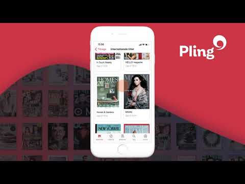 Pling: lee revistas y libros. hojas