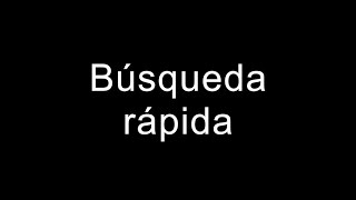 Quick Search on a Chromebook (Spanish)