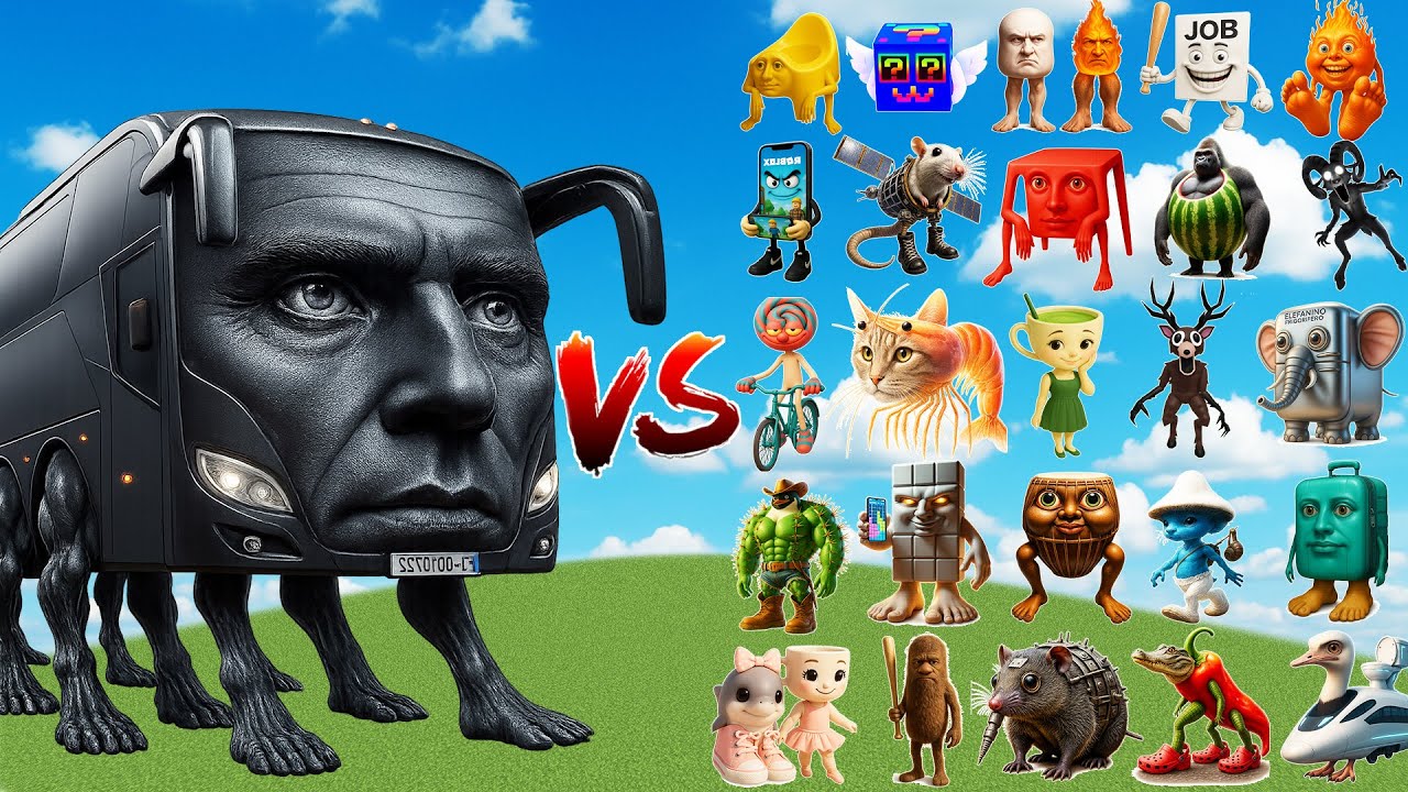 Ring Rang Bus Rang Ring Reng Bus Ireng vs All Brainrot Bosses | Minecraft Mob Battle ...