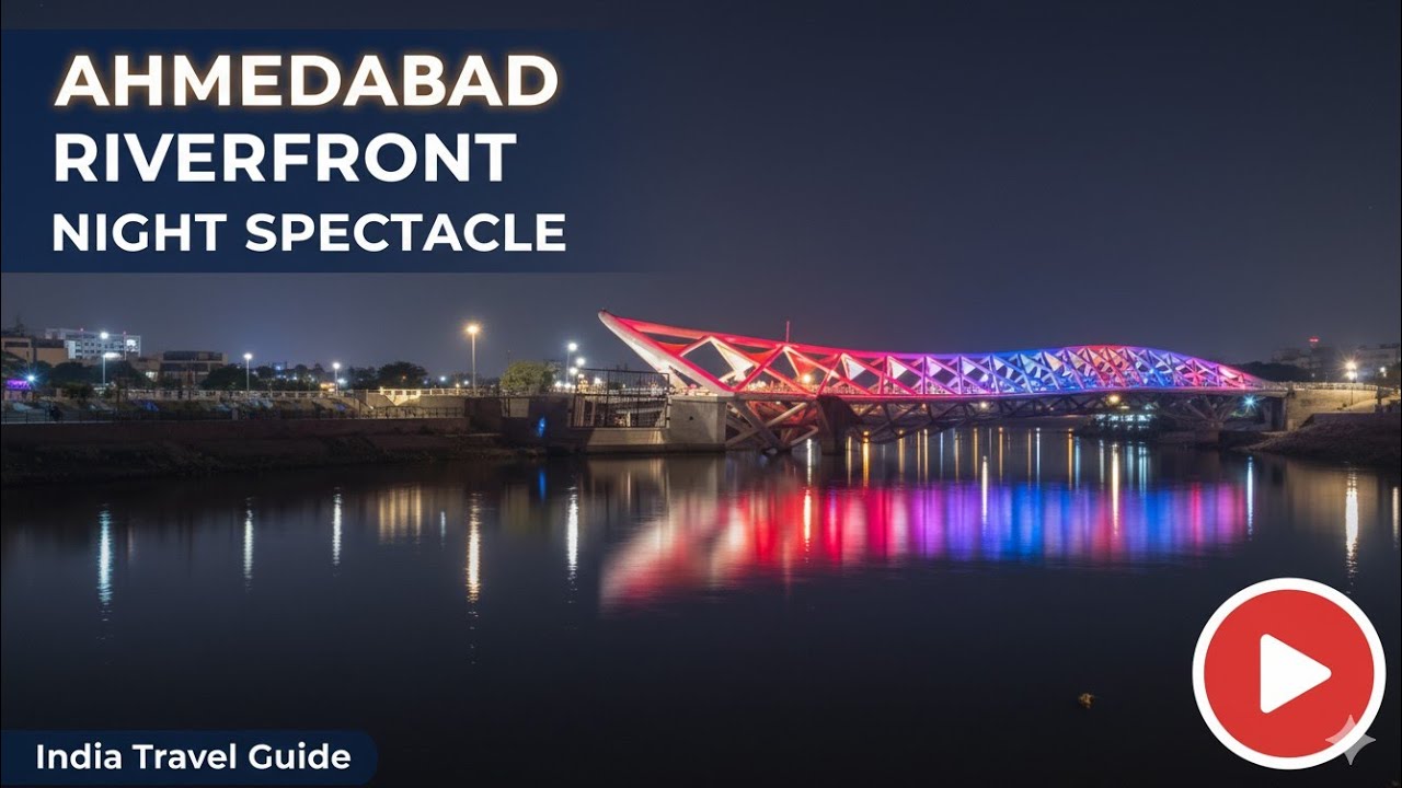 River front .Night view.. Ahmedabad 