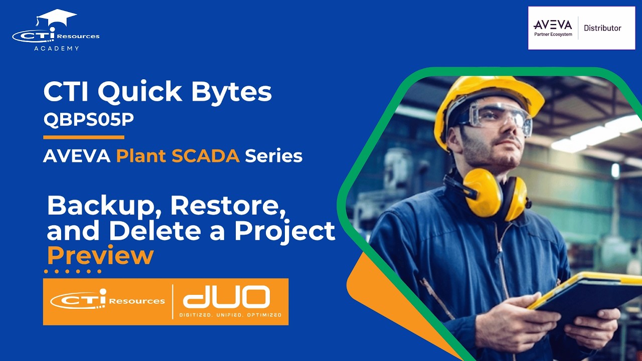[Preview] CTI Quick Bytes | Backup, Restore and Delete a Project in ...