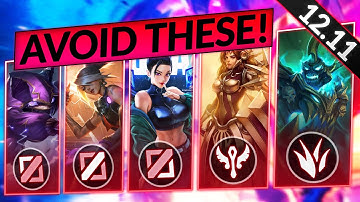 9 WORST Solo Queue CHAMPS in Patch 12.11 - Champions to AVOID - LoL Tier List Guide