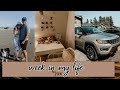 vlog | week in my life: new car, vanity deep clean + beach day!