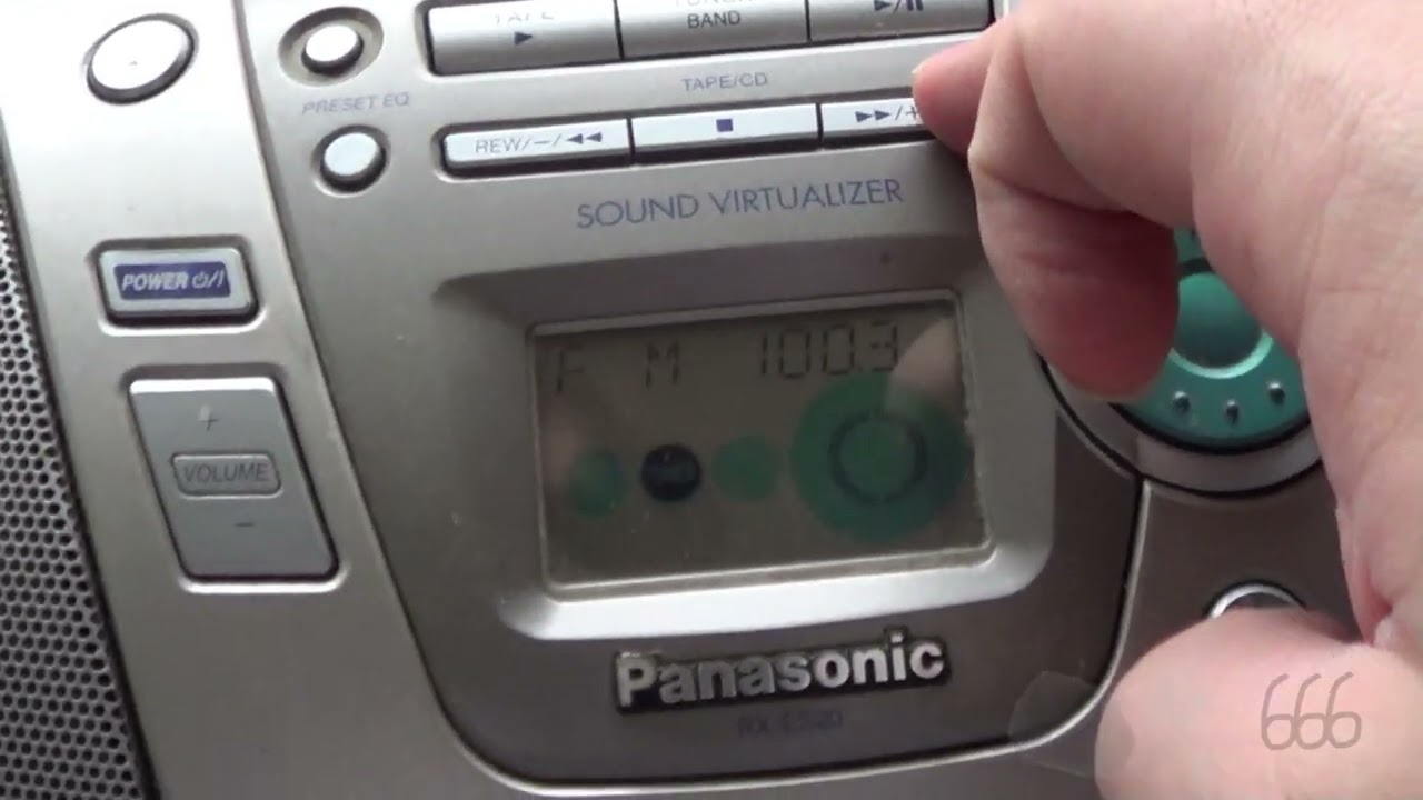 Panasonic RX-ES20 Boombox - YouTube