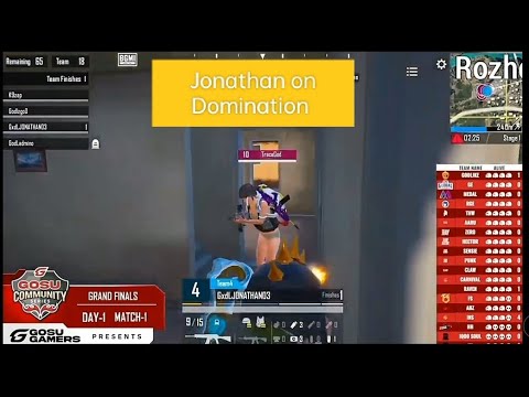 Jonathan On fire with solo 7 Kills | Godlike Esports| Gosu Gamers - YouTube