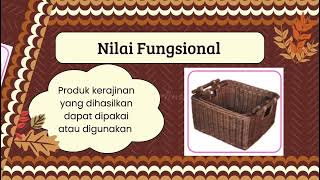 Muatan Nilai Pada Produk Kerajinan || Produk Kerajinan Bahan Alam Semi Keras/Keras || Part 2