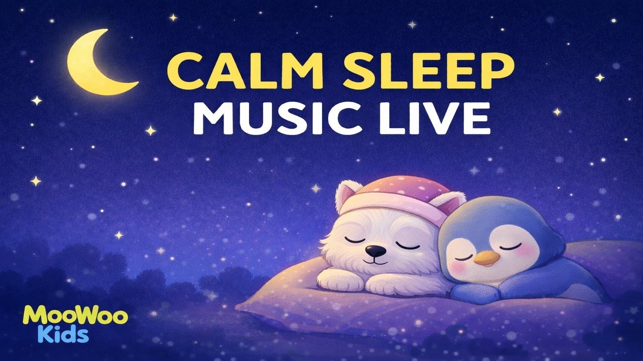 Calm Sleep Music for Babies LIVE 🌙 | Gentle Bedtime Music for Toddlers | MooWoo Kids