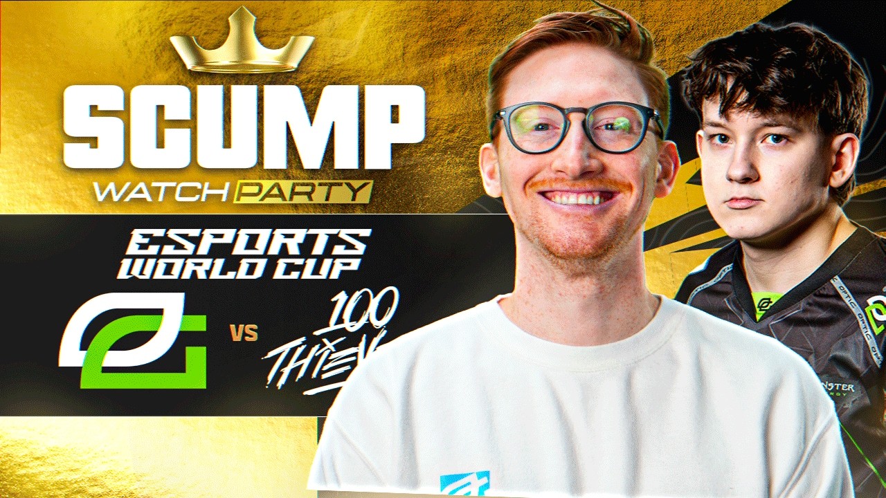 OpTic GAMING vs 100 THIEVES!! (MAPS 1 & 2) | SCUMP WATCH PARTY - ESPORTS WORLD CUP DAY 2