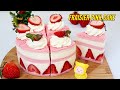 Cute Pastel Pink Fraisier / Strawberry Cream Cake Recipe [Subtitles] ASMR | HNC Kitchen